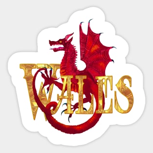 WALES RED DRAIG Sticker